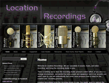 Tablet Screenshot of locationrecordings.co.uk